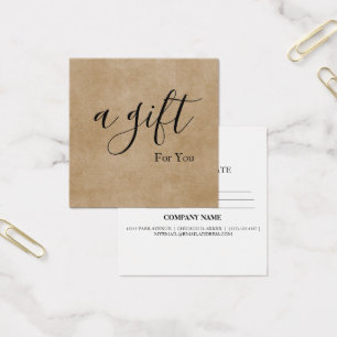 Simple & Modern Business Gift Certificate