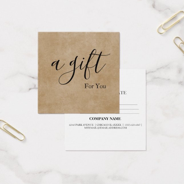 Simple & Modern Business Gift Certificate (Office)