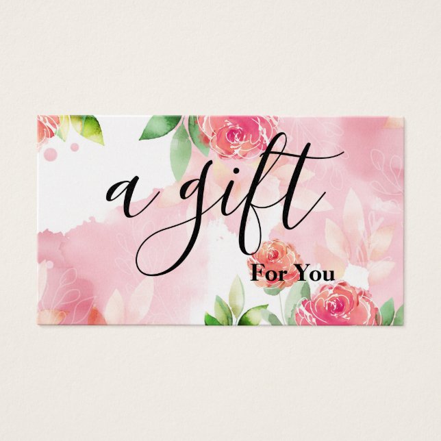 Simple & Modern Business Gift Certificate (Front)