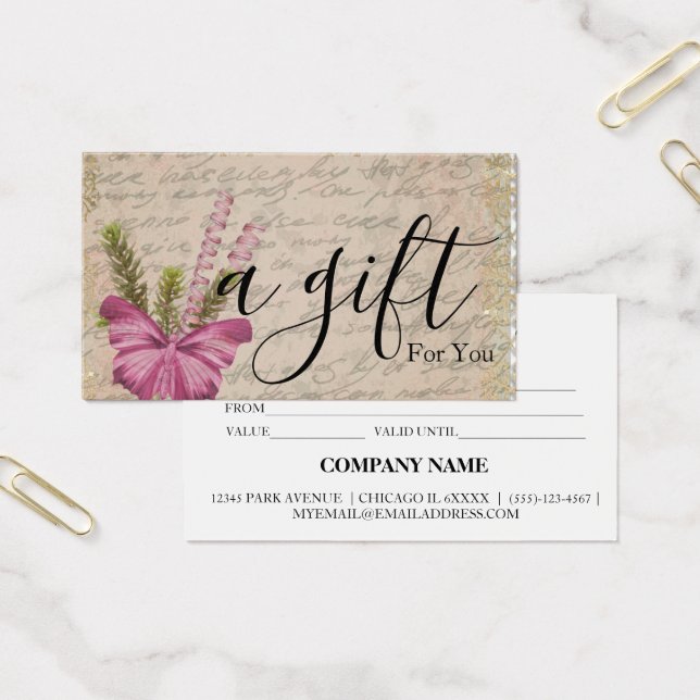 Simple & Modern Business Gift Certificate (Office)