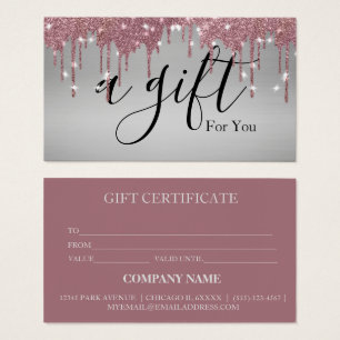 Simple & Modern Business Gift Certificate