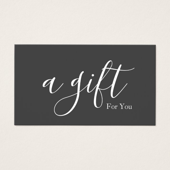 Simple & Modern Business Gift Certificate (Front)