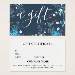 Simple & Modern Business Gift Certificate