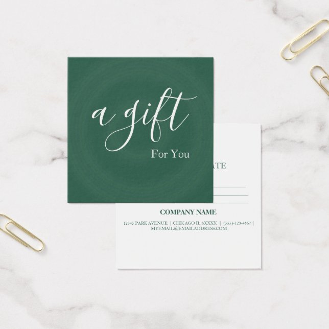 Simple & Modern Business Gift Certificate (Office)