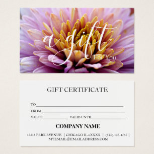 Simple & Modern Business Gift Certificate