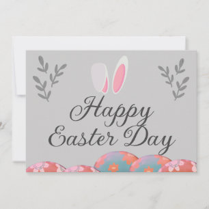 simple Modern Calligraphy Happy Easter to friends Holiday Card