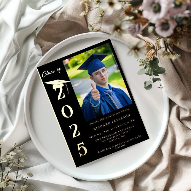 Simple Modern Calligraphy Photo Graduation (Creator Uploaded)