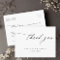 Simple Modern Calligraphy Wedding Thank You
