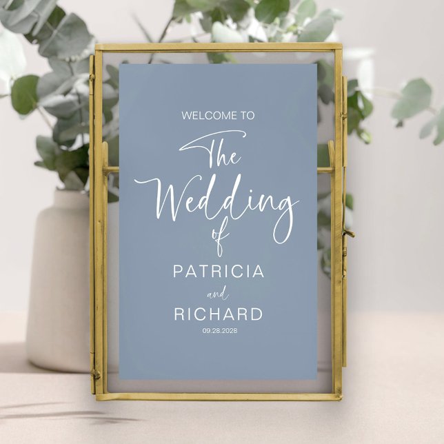 Simple Modern Calligraphy Wedding Welcome Poster (Creator Uploaded)