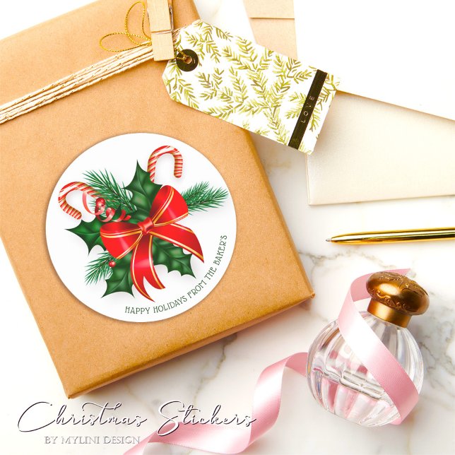 Simple Modern Cany Cane Christmas Stickers (Creator Uploaded)