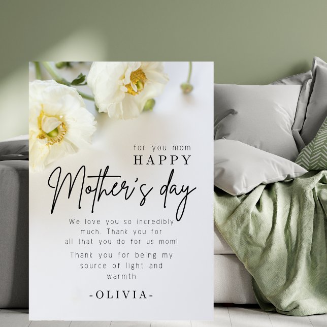 Simple Modern card flower for you mum (Creator Uploaded)