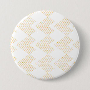 Simple, modern chevron arrow shape graphic pattern 7.5 cm round badge