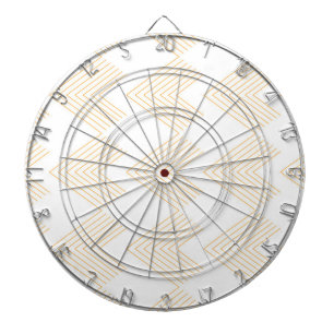 Simple, modern chevron arrow shape graphic pattern dartboard