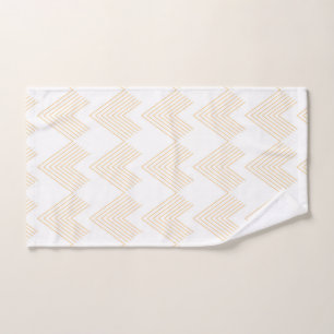 Simple, modern chevron arrow shape graphic pattern hand towel
