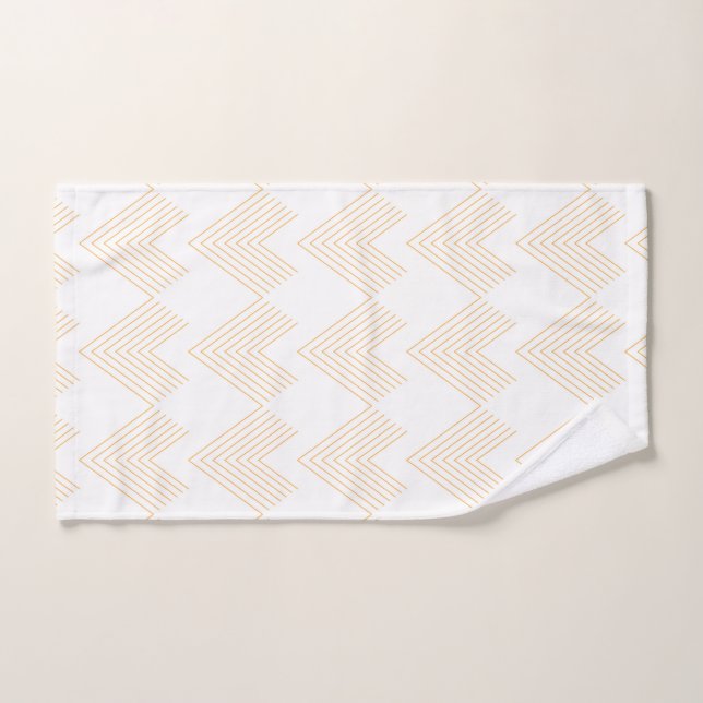 Simple, modern chevron arrow shape graphic pattern hand towel (Hand Towel)