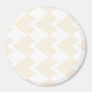 Simple, modern chevron arrow shape graphic pattern magnet