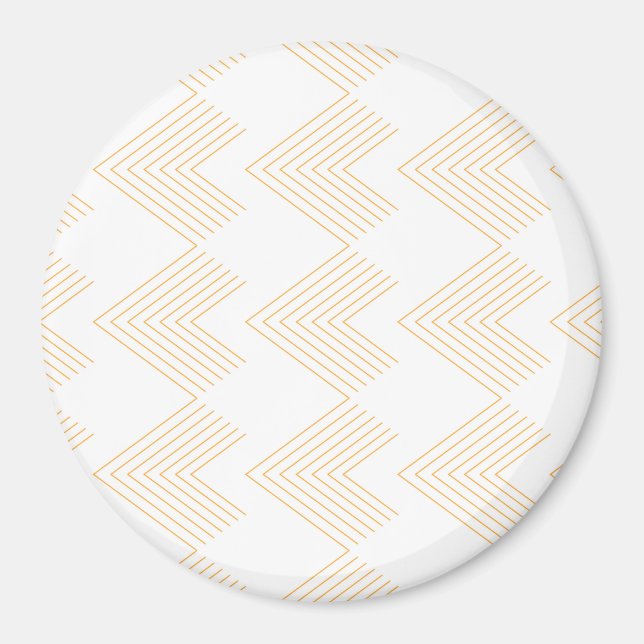Simple, modern chevron arrow shape graphic pattern magnet (Front)