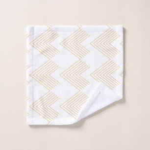 Simple, modern chevron arrow shape graphic pattern wash cloth
