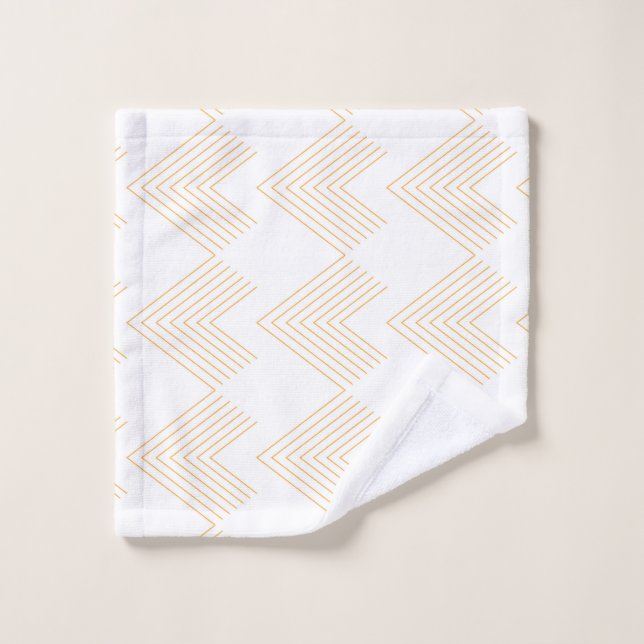 Simple, modern chevron arrow shape graphic pattern wash cloth (Wash Cloth)