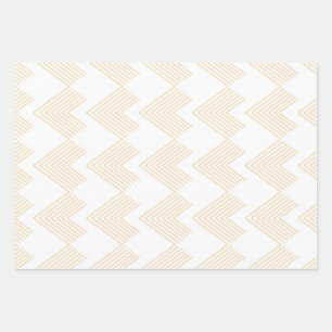 Simple, modern chevron arrow shape graphic pattern wrapping paper sheet
