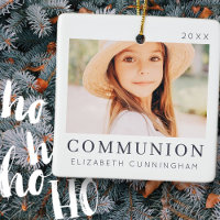 Simple Modern Chic Custom First Communion Photo