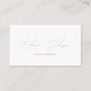 Simple Modern Chic Signature Script Business Card