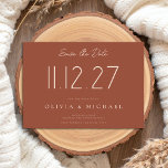 Simple Modern Chic Wedding Non-Photo Save The Date<br><div class="desc">A simple modern save the date card. Personalise this chic black and white design to have your wedding date,  names and details.</div>