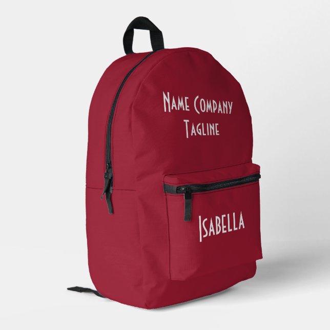 Simple Modern Chilli Pepper Printed Backpack (Back Corner Left)