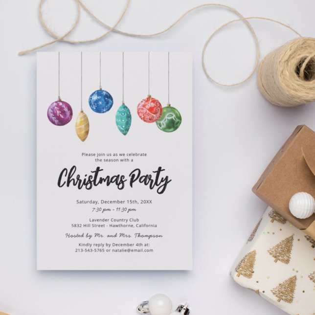 Simple Modern Christmas Party Invitation (Creator Uploaded)