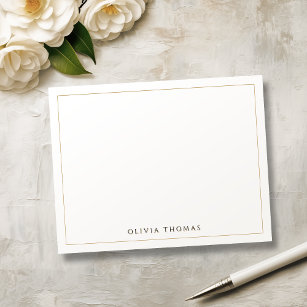 Simple Modern Classy personalised Stationery Note  Card