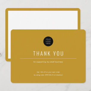 Simple-Modern-Coloured background-Business Thank Y You Card