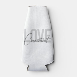 Simple, modern, cool design Love Connecticut Bottle Cooler