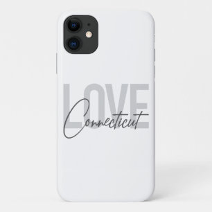 Simple, modern, cool design Love Connecticut iPhone 11 Case