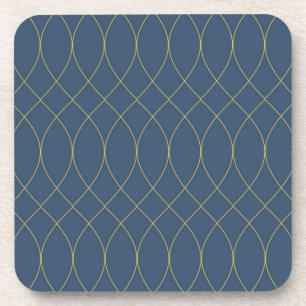 Simple, modern, cool, trendy curvy, wavy lines coaster