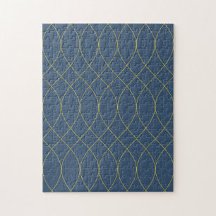 Simple, modern, cool, trendy curvy, wavy lines jigsaw puzzle