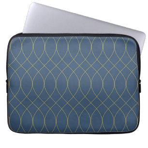 Simple, modern, cool, trendy curvy, wavy lines laptop sleeve