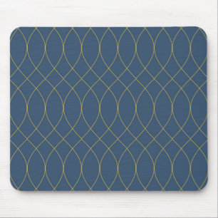 Simple, modern, cool, trendy curvy, wavy lines mouse pad
