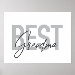 Simple, modern, cool, trendy design Best Grandpa Poster