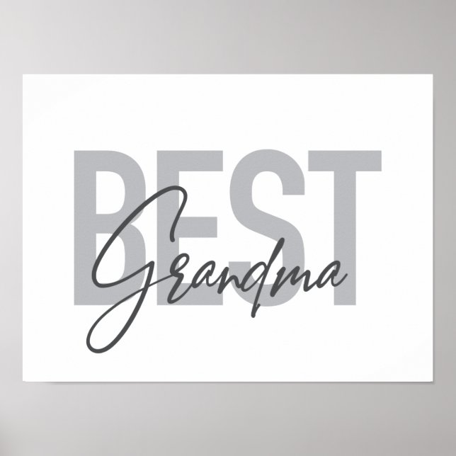 Simple, modern, cool, trendy design Best Grandpa Poster (Front)