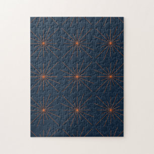 Simple, modern, cool, trendy light / star abstract jigsaw puzzle