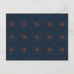 Simple, modern, cool, trendy light / star abstract postcard