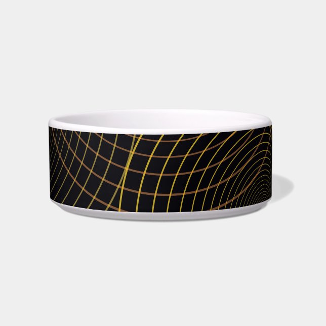 Simple, modern, cool, trendy thin line circles bowl (Front)