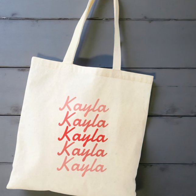 Simple Modern Cool Typography Name  Tote Bag (Creator Uploaded)