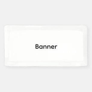 Simple Modern Custom 1' x 2' Banner