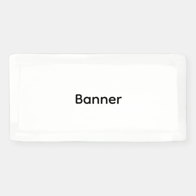 Simple Modern Custom 1' x 2' Banner (Horizontal)
