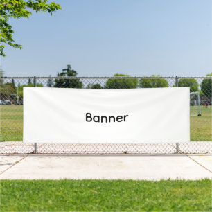 Simple Modern Custom 4' x 12' Outdoor Banner