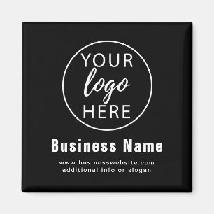 Simple Modern Custom Business Logo Magnet
