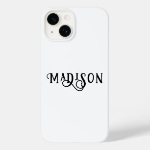 Simple Modern Custom Name Calligraphy Script Case-Mate iPhone 14 Case