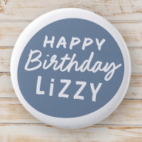 Simple Modern Custom Non-Photo Birthday Greeting