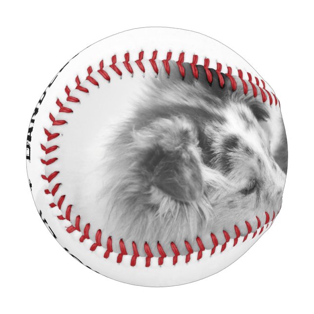 Simple, Modern Custom Pet or People Photo Baseball (Front Left)